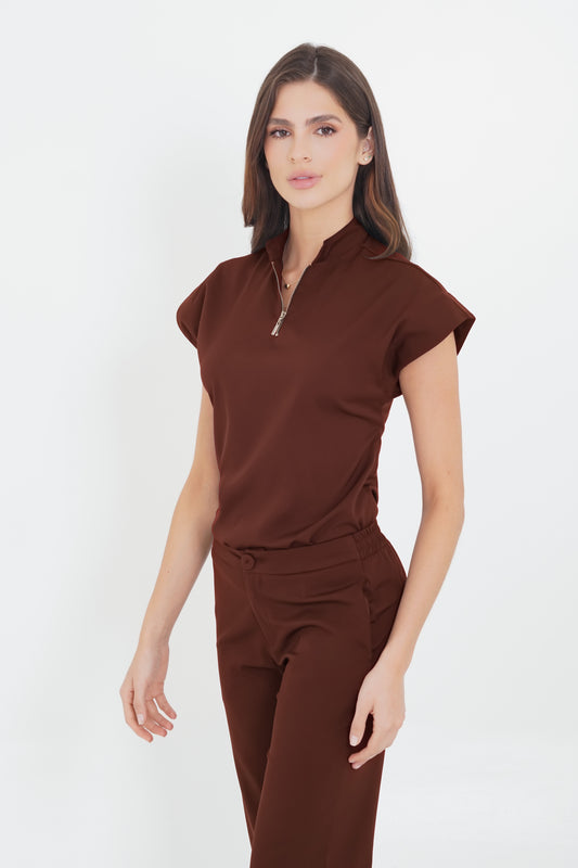 Camisa Leticia Café