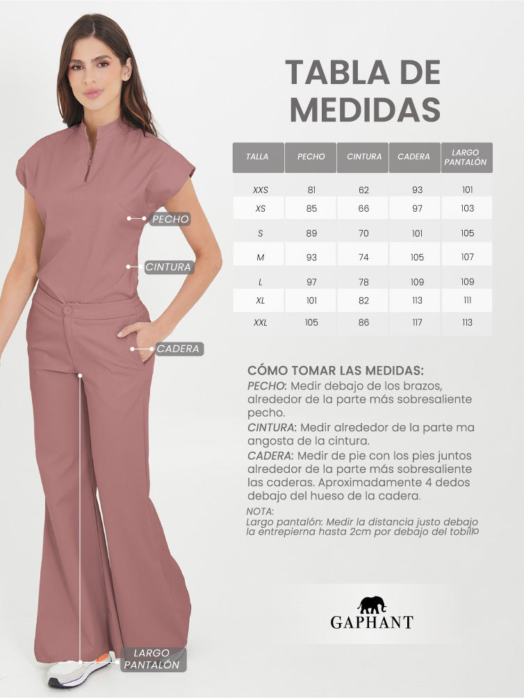 Set Leticia Rosa Ceniza