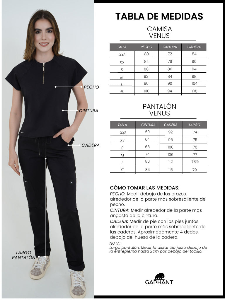 Camisa Venus Negro