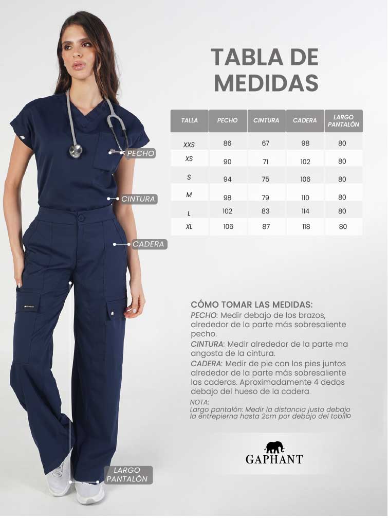 set cargo azul navy