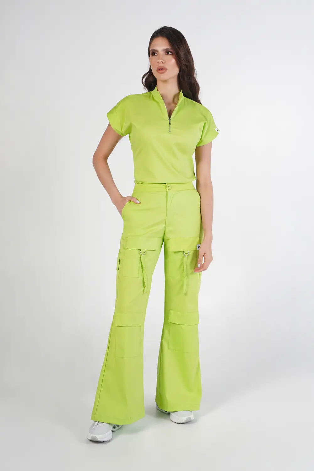 Camisa Leticia Verde Limón