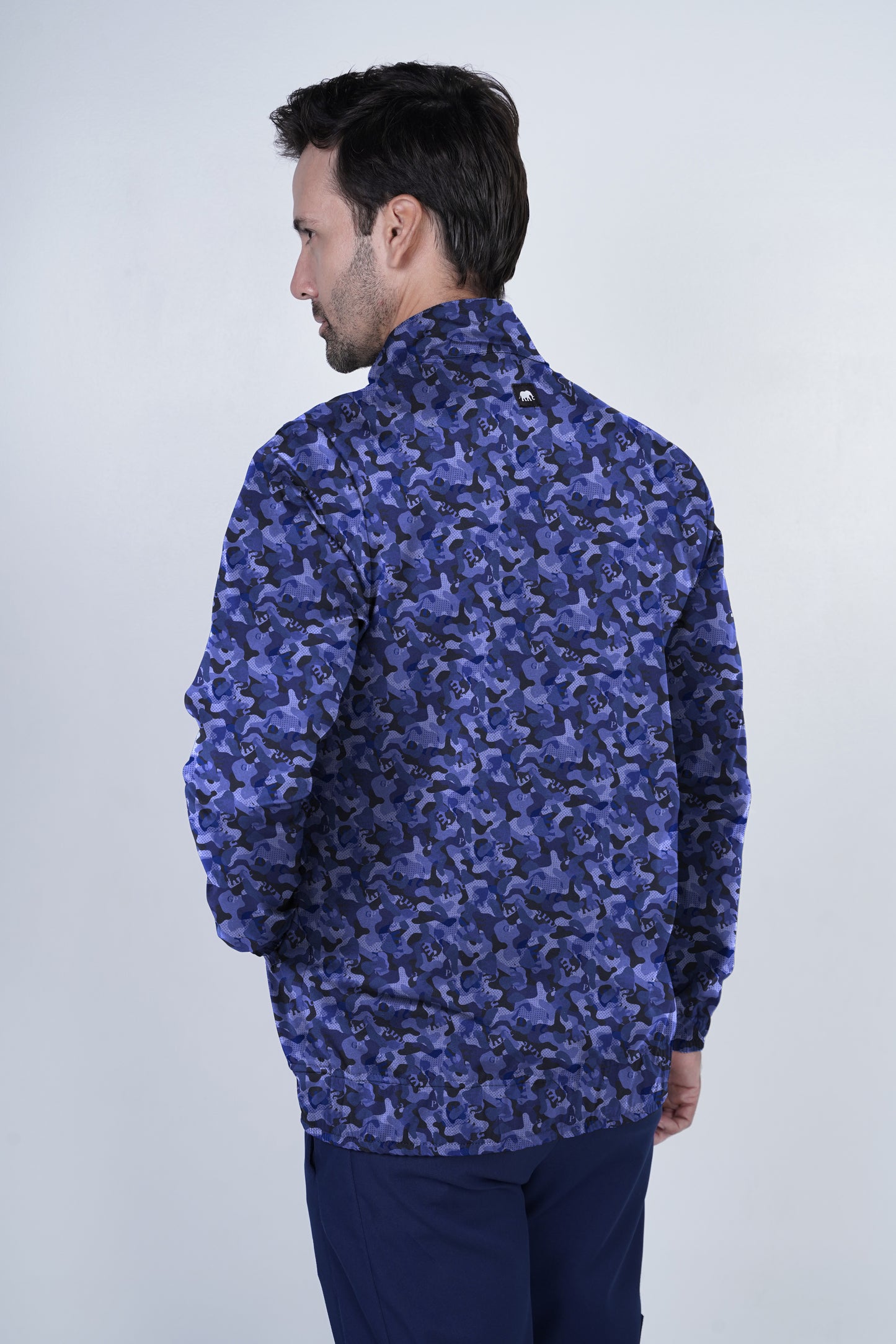 Chaqueta Mónaco Camuflada Azul