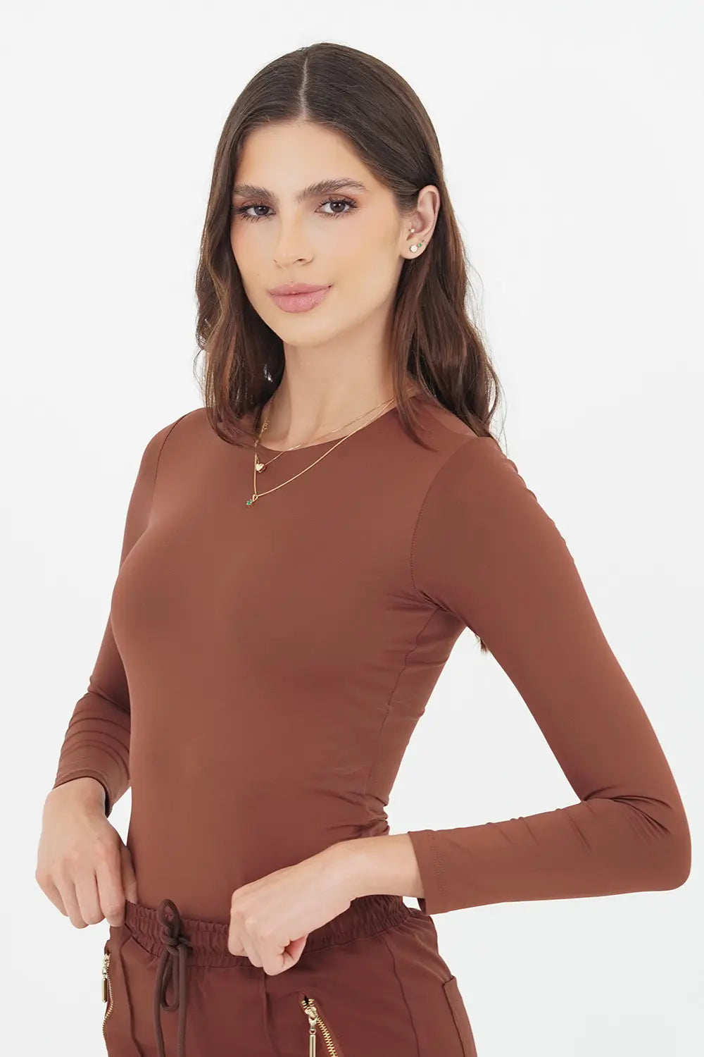 Camiseta Esencial Café