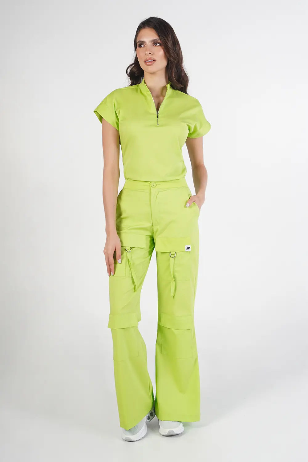 Camisa Leticia Verde Limón