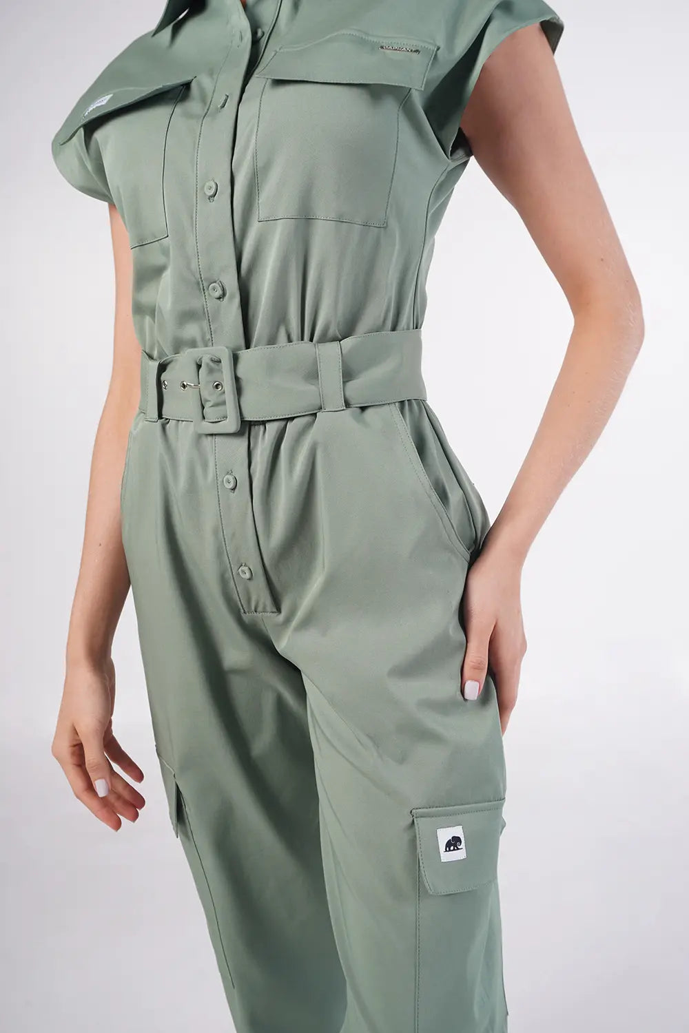 Olive Green London Jumpsuit