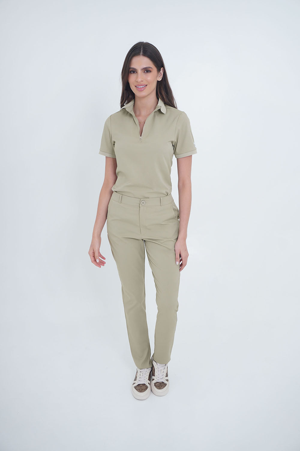 Camisa Polo Caqui