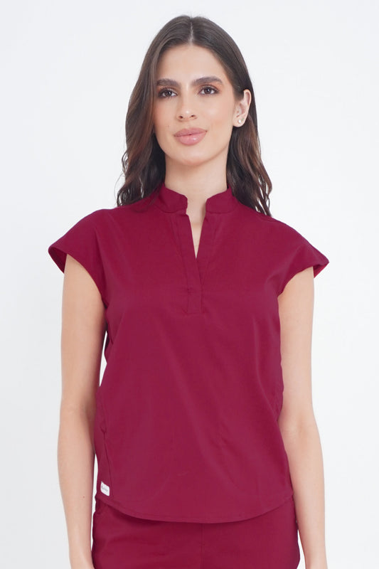 Camisa Grecia Cereza