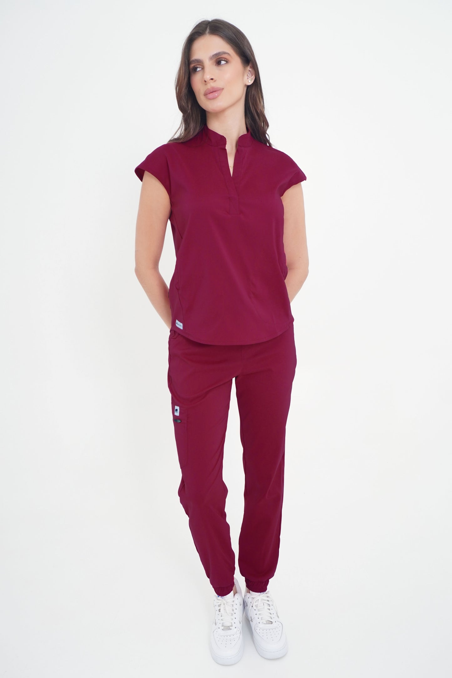 Camisa Grecia Cereza