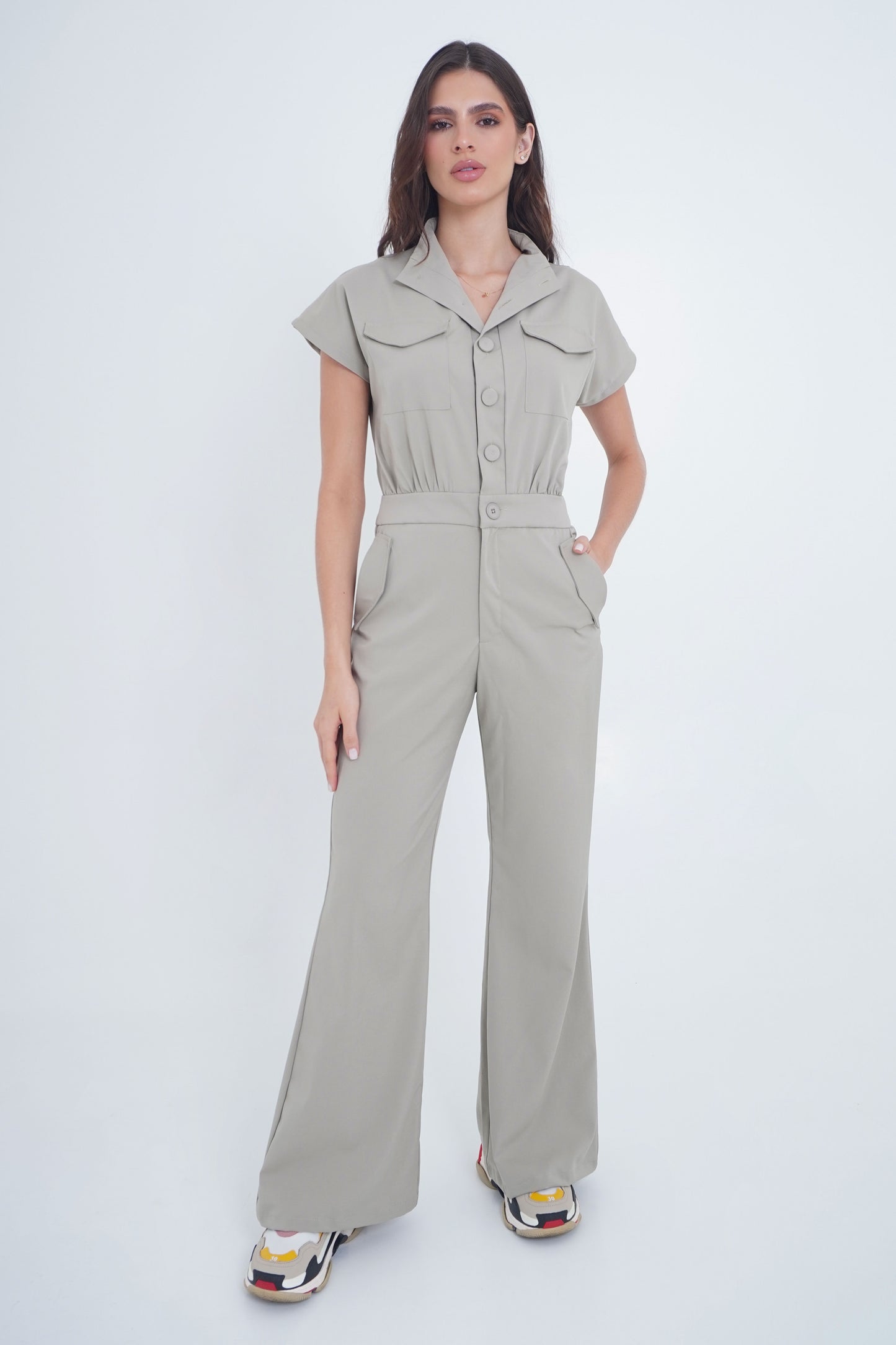 Olive Green London Jumpsuit