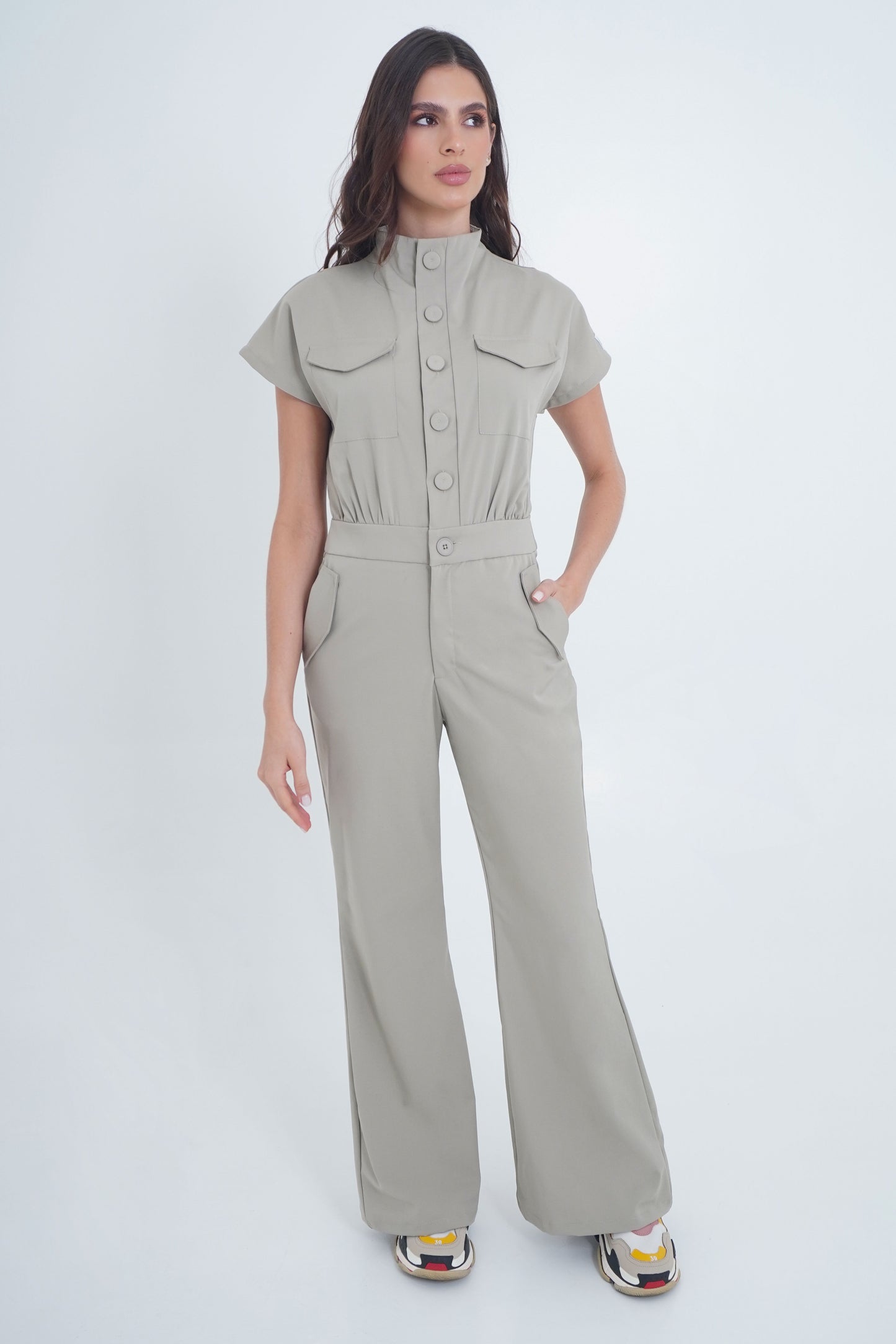 Olive Green London Jumpsuit