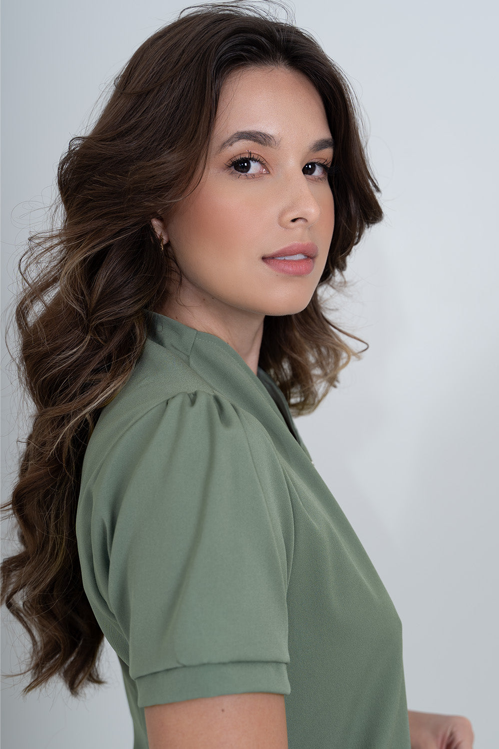 Camisa Luxe Verde Oliva