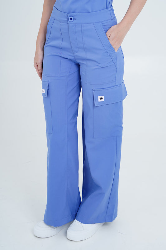 Pantalón Cargo e uniforme medico Cargo Lila Empolvado (Slim Fit)