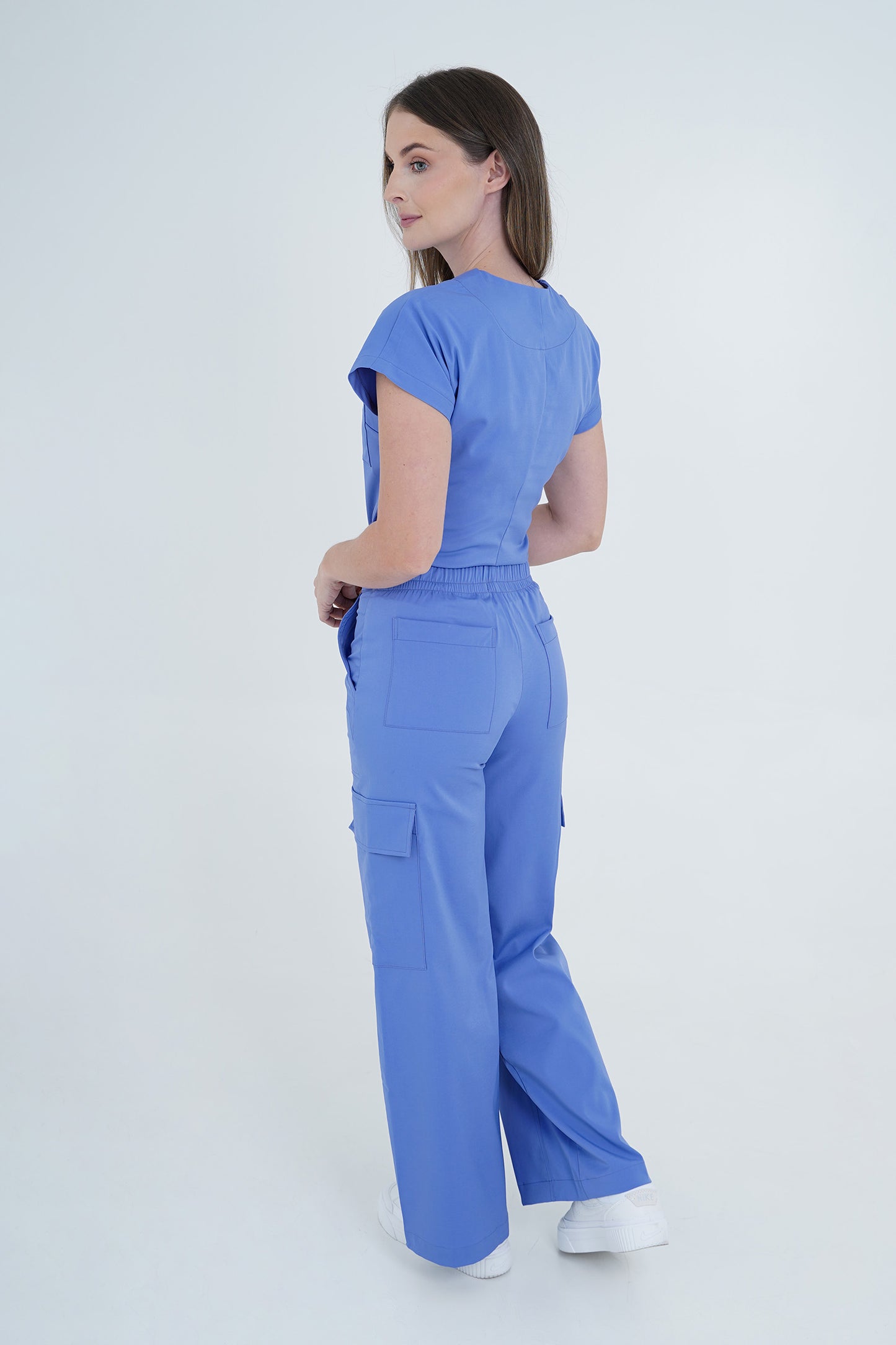 Pantalón Cargo e uniforme medico Cargo Lila Empolvado (Slim Fit)