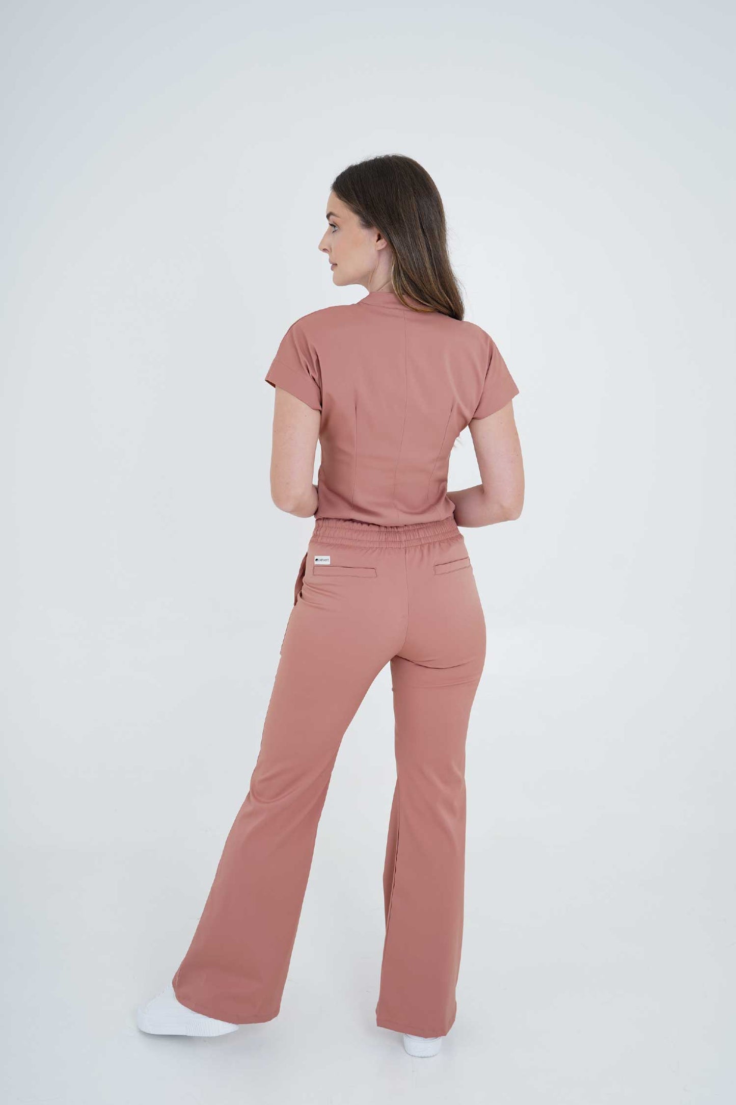 Camisa Leticia  Rosa Ceniza (Slim Fit)