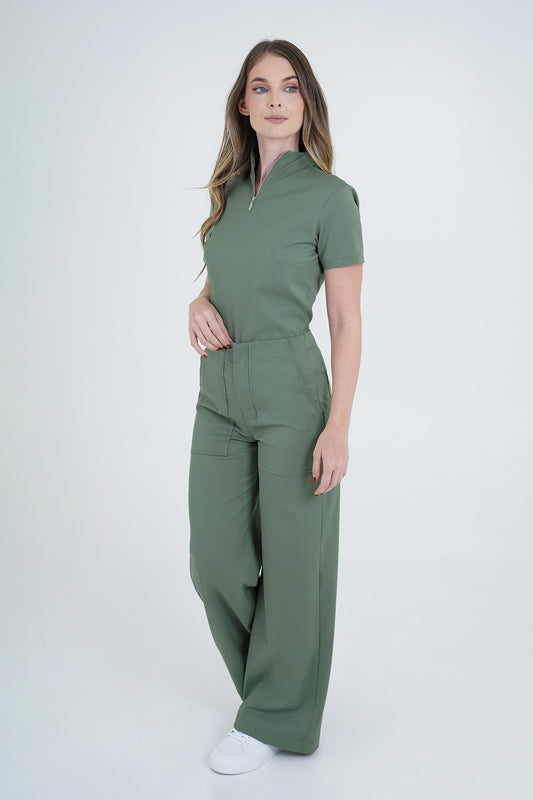 Set de uniforme médico Berlín Verde Oliva (Slim Fit)