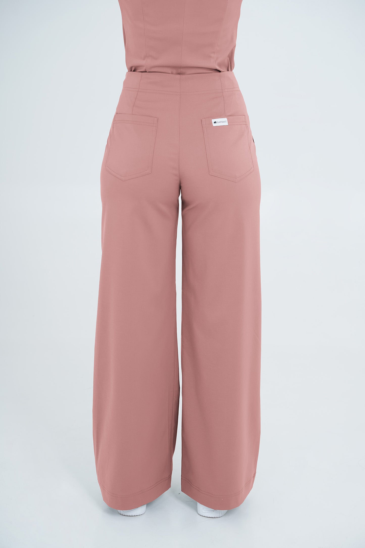 Pantalón uniforme médico Berlín Rosa Ceniza (Slim Fit)
