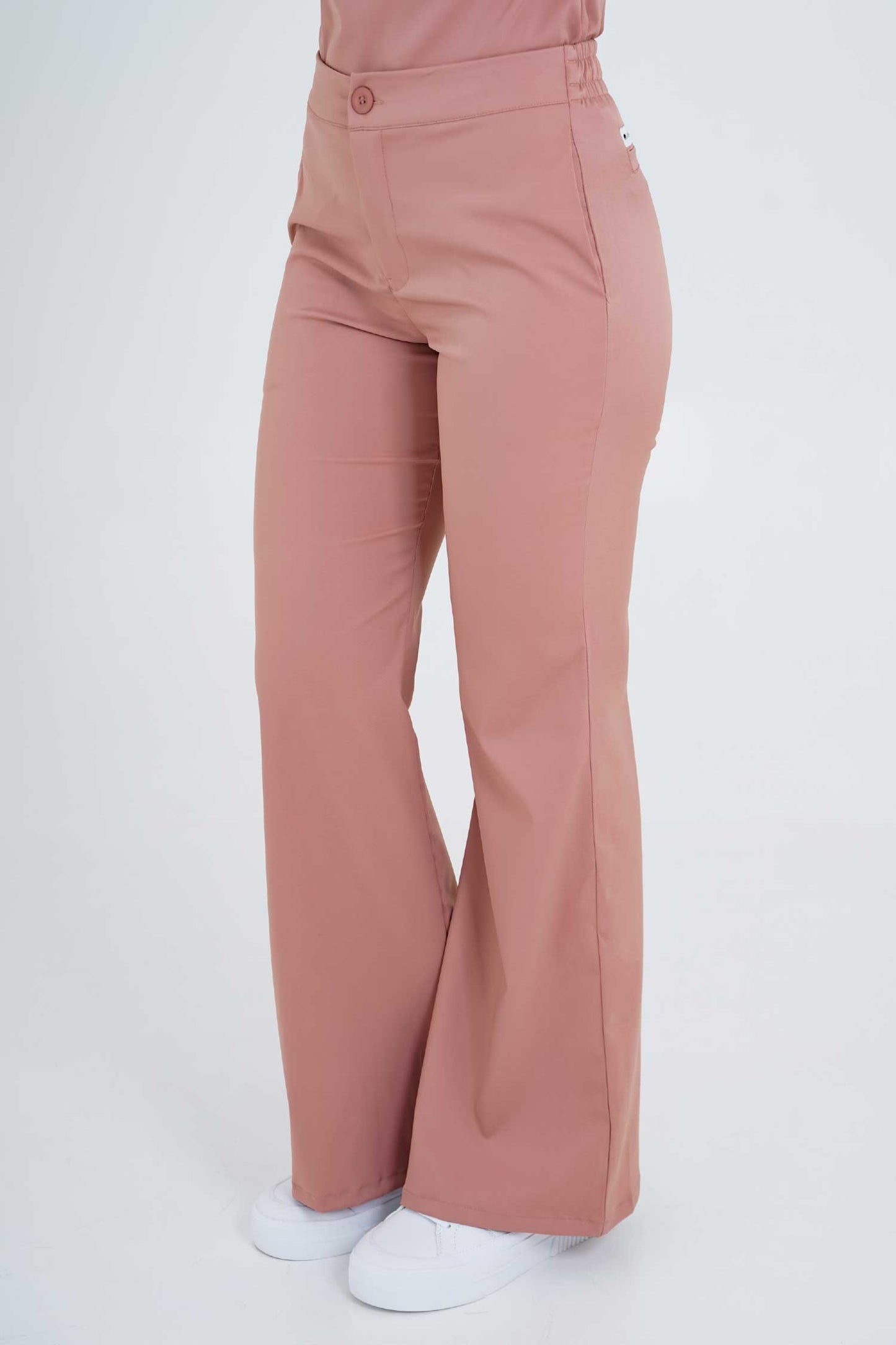 Set de uniforme médico Leticia Rosa Ceniza (Slim Fit)