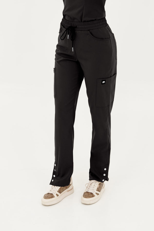 Pantalón uniforme médico Roma Negro Slim Fit antifluido – Gaphant Colombia
