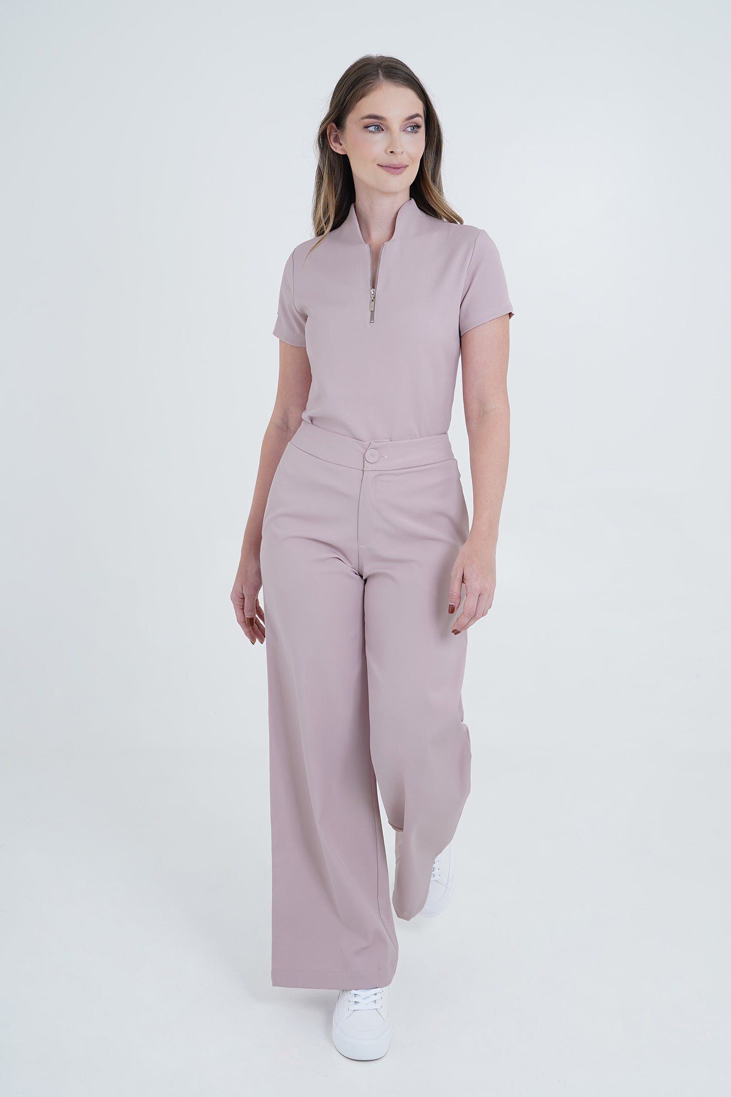 Camisa de uniforme médico Luxy Palo de Rosa
