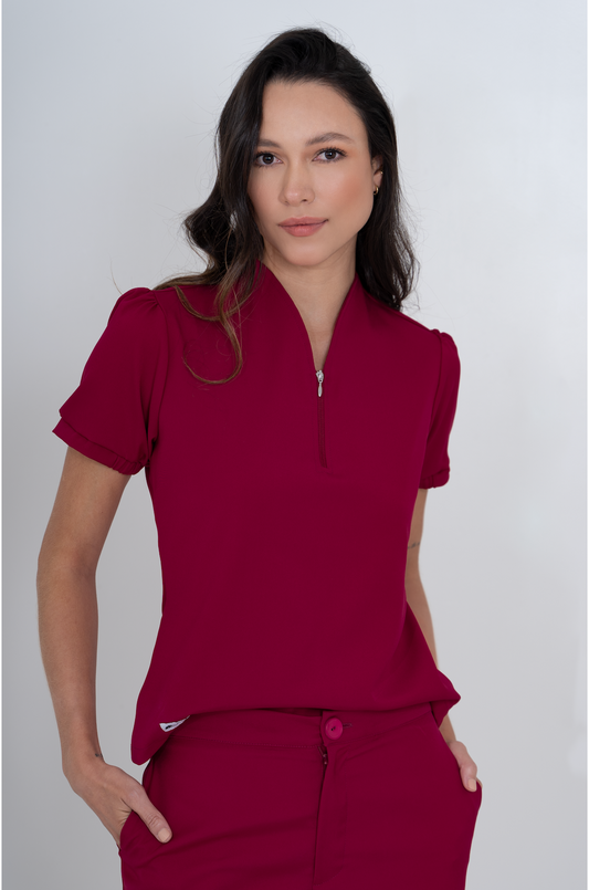 Camisa Luxe Cereza