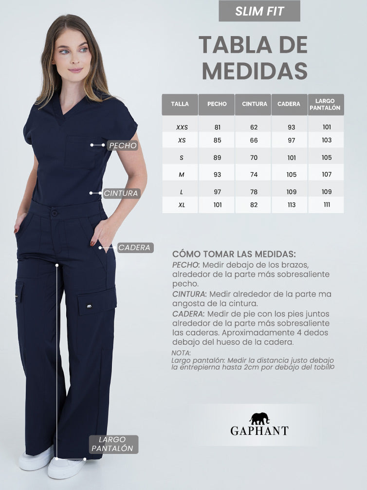 Set de Uniforme Médico Cargo Azul Navy – Practicidad máxima con estilo para el sector salud