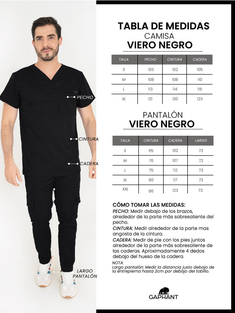 Pantalon Viero Negro
