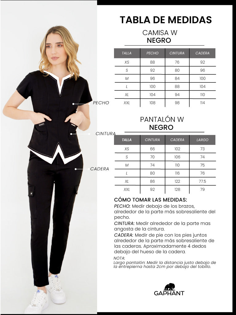 Pantalón Uniforme W Negro
