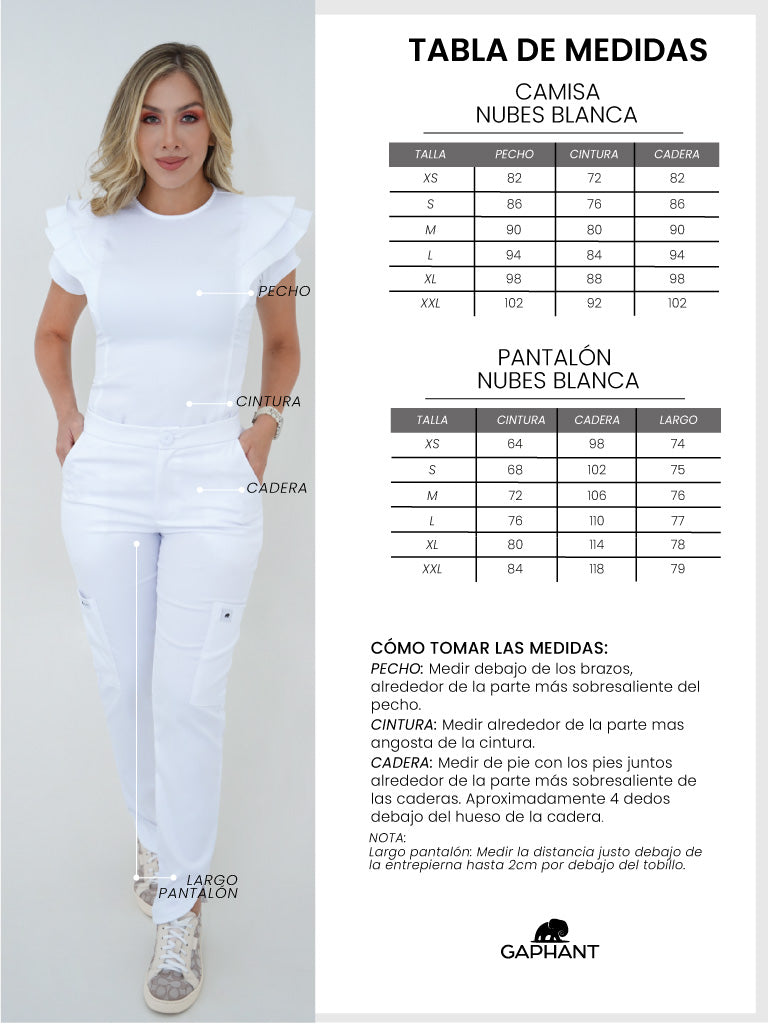 Pantalón Nubes Blanco