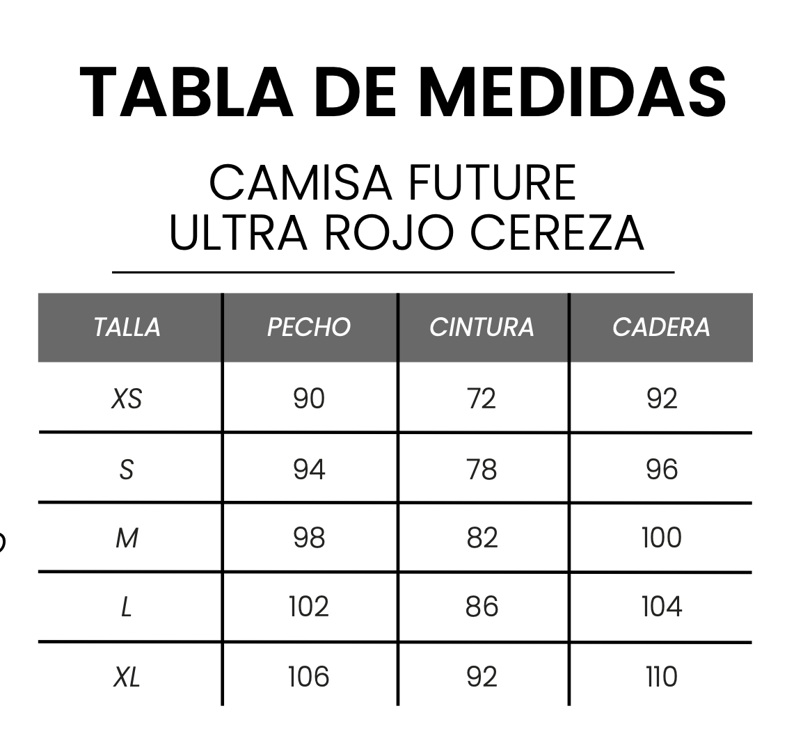 Camisa Future Ultra Cereza