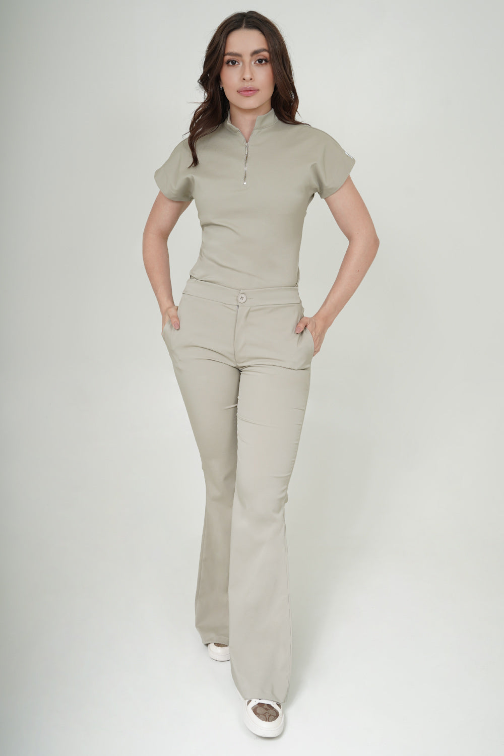 Camisa Leticia Caqui