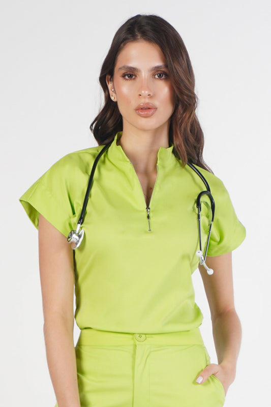 Camisa Leticia Verde Limón