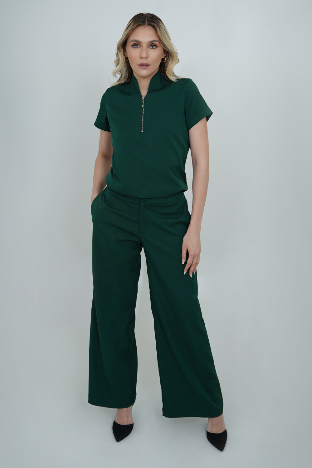 Camisa Luxy Verde Pino