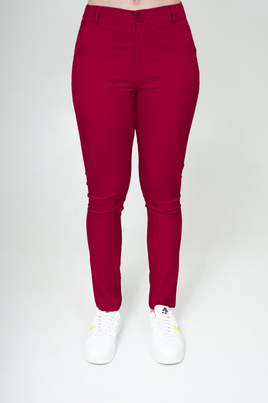 Pantalón de uniforme médico Polo Cereza