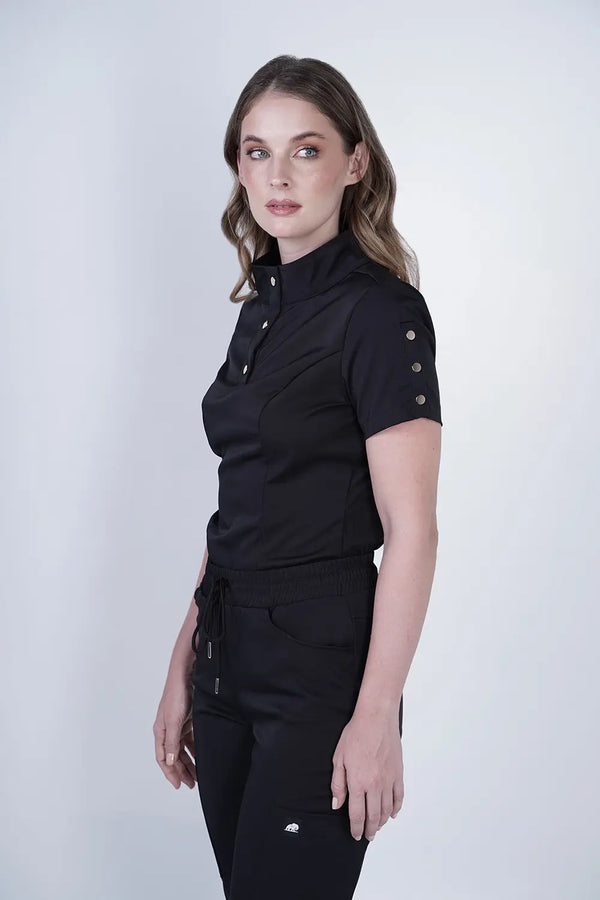 Camisa de uniforme médico Roma Negro
