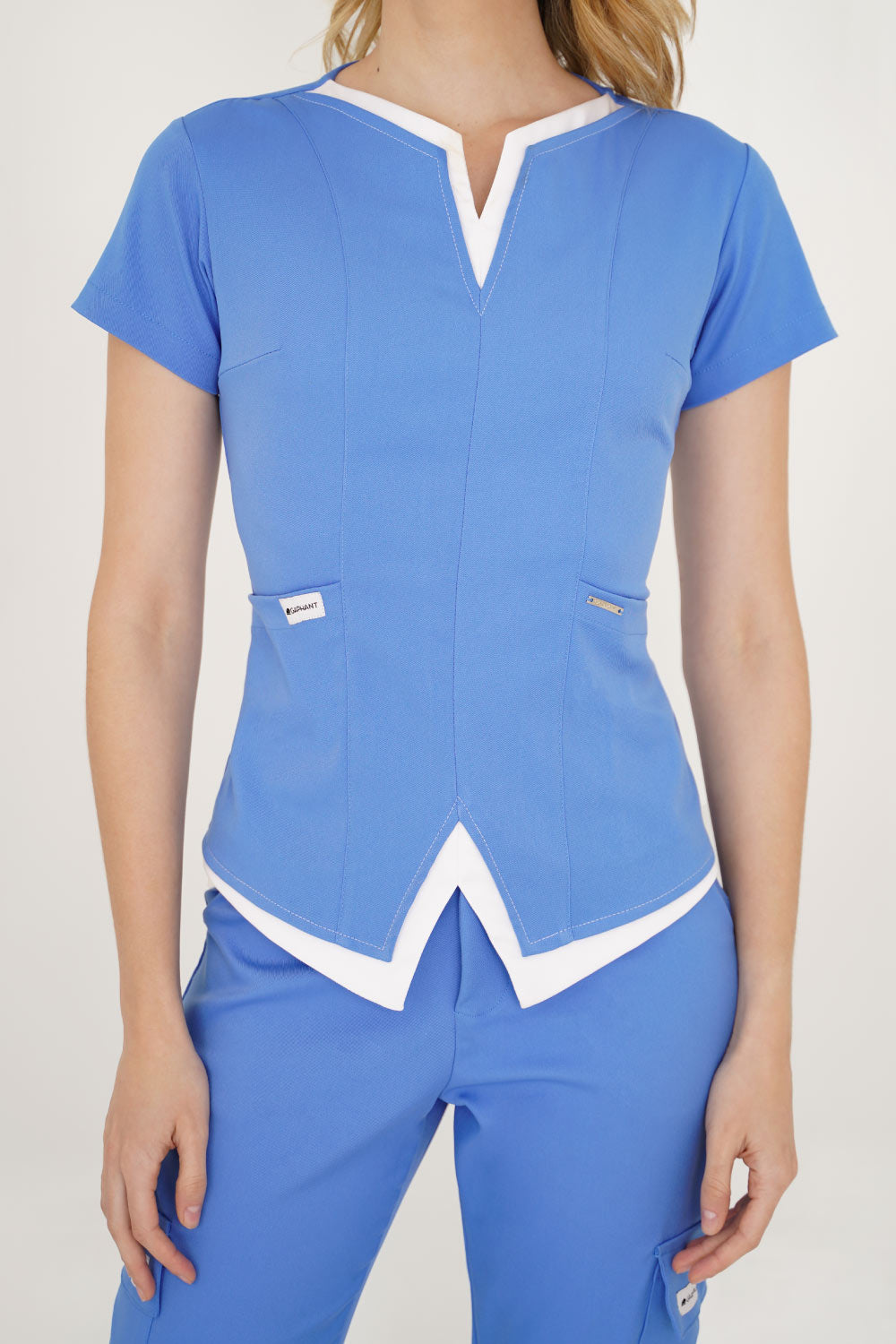 Camisa Uniforme W Azul Pastrana