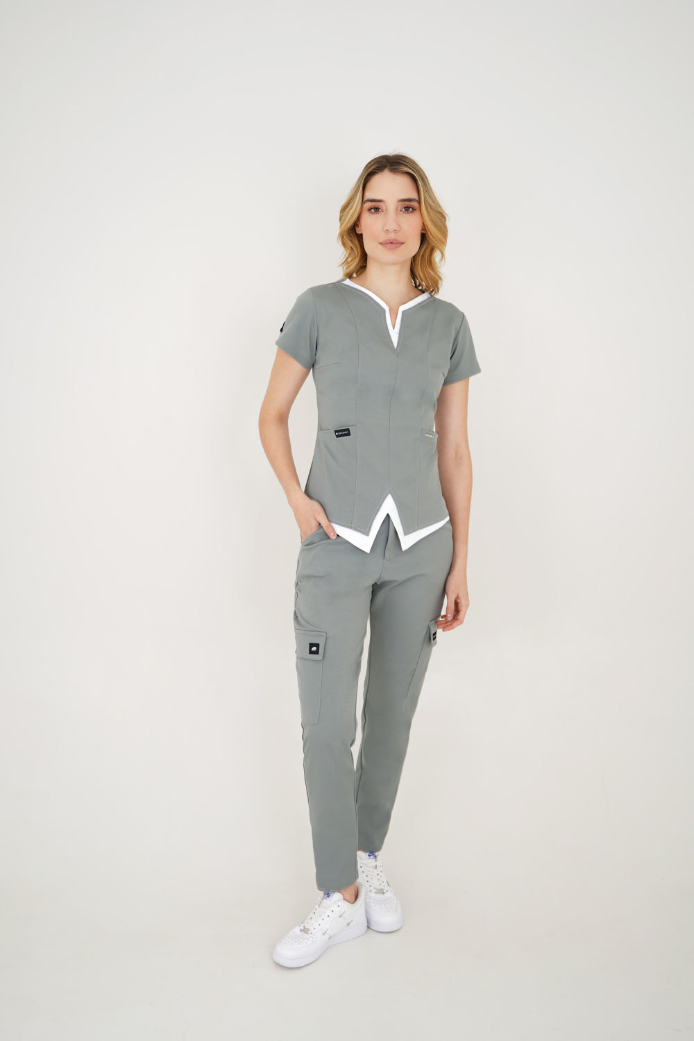 Camisa Uniforme W Gris