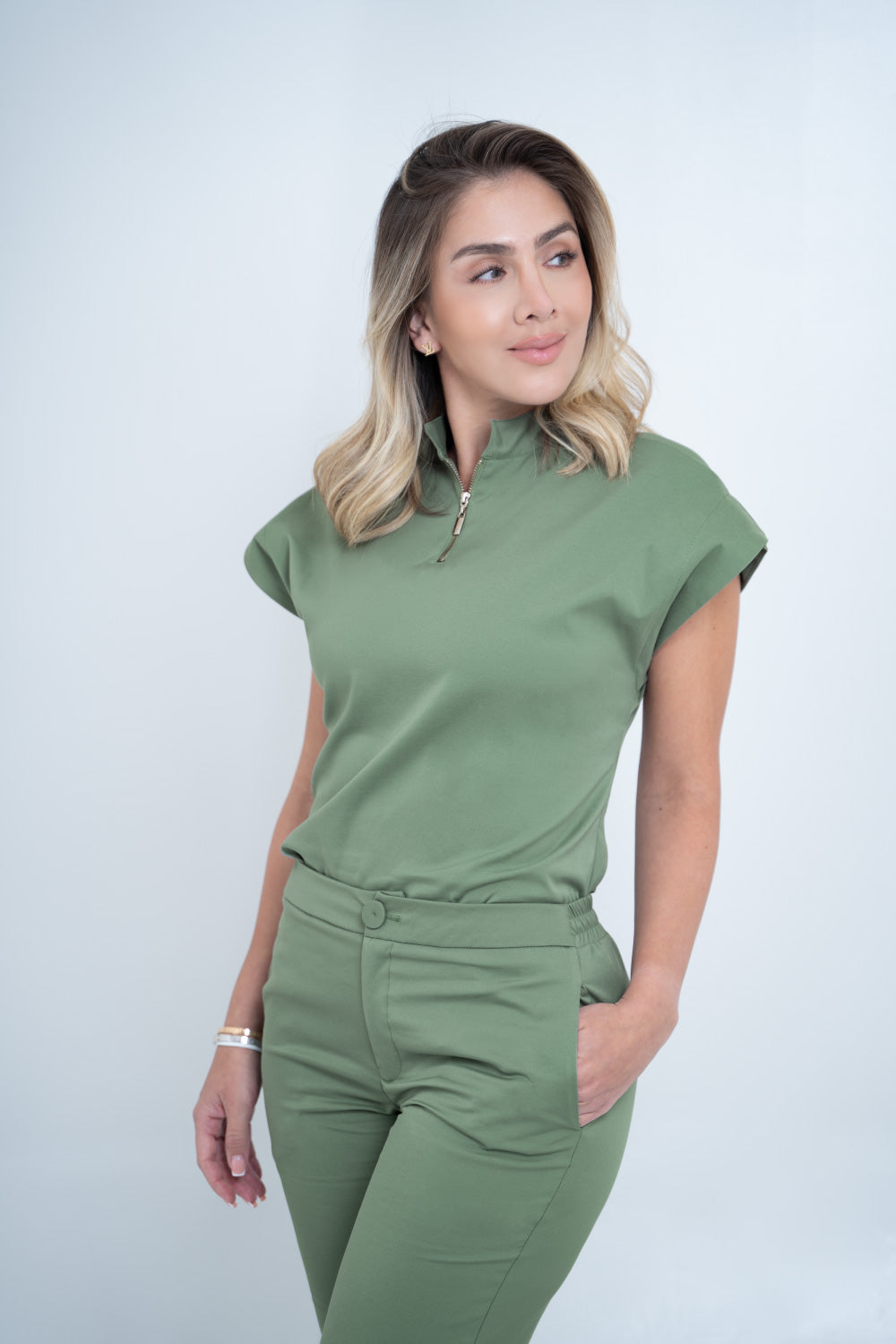 Camisa Leticia Verde Oliva